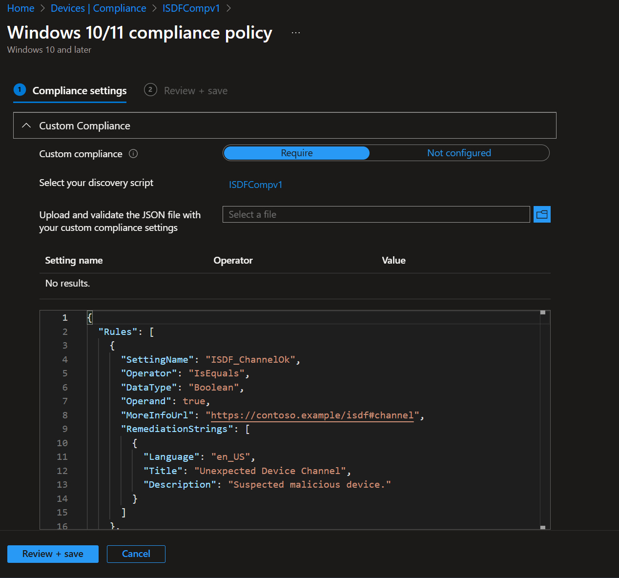 Custom Compliance